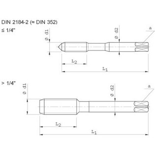 Vac40vp-unc tarauds machine polyvalents "ratio"