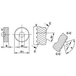 2932 - molette forme br 15°