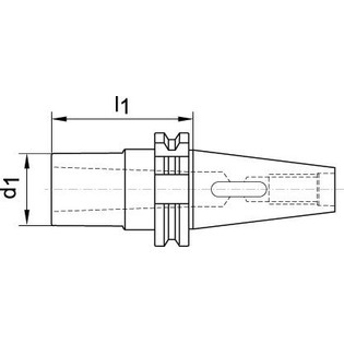 3063 - mandrin iso 40 pour queue cm avec tenon