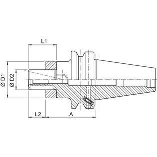 3238 - mandrin porte-fraise double usage bt40 type adb g2.5 