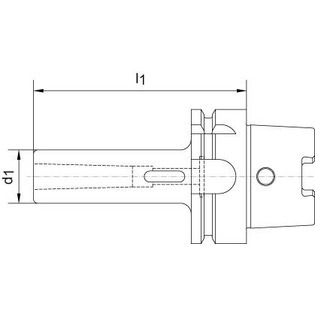 3132 - mandrin pour queue cm à tenon hsk 63 forme a