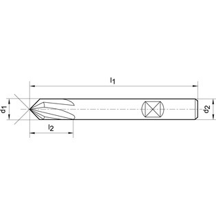 2449 - fraise 4 dents,120°, revêtu tialn