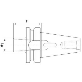 3115 - mandrin bt 40 pour queue cm et filetage