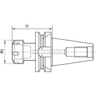 3103 - mandrin à pince er bt50 ad g6.3 avec arrosage