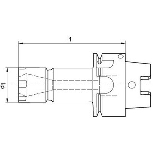 3127 - mini mandrin à pince er hsk 63 forme a