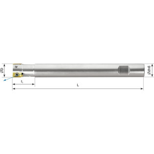 2999 - fraise à surfacer - dresser 90° extra-longue queue cylindrique