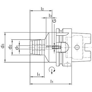 3547 - mandrin expansible hydraulique hsk 63 forme a