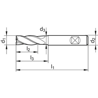 2806 - uni, 35°/38°, torique, revêtue tialn, rayon d'angle