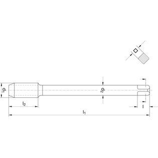 954200 tarauds revêtus pour acier 42/53 hrc